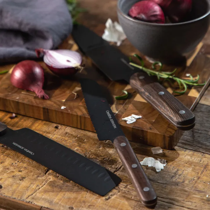 Piccolo gasgrill, 3 stk Orrefors kinve og skærebræt - 6