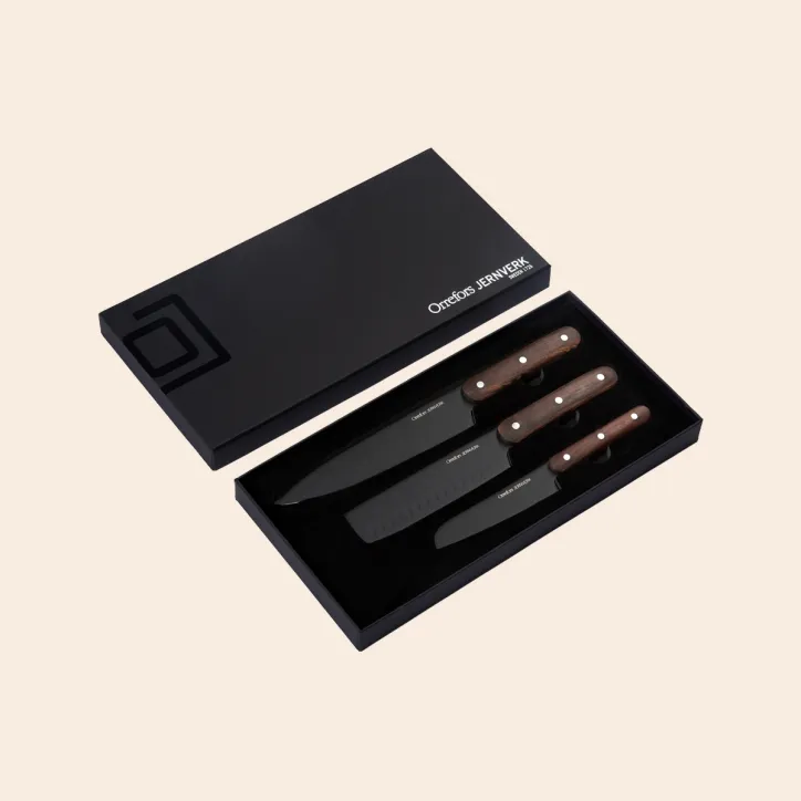 Piccolo gasgrill, 3 stk Orrefors kinve og skærebræt - 8