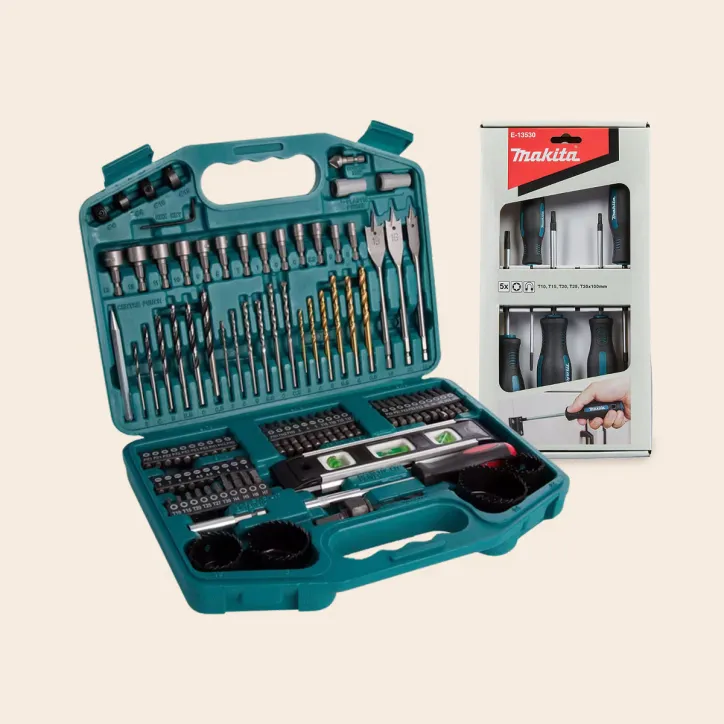 Makita bor og bitssæt og  Makita Torx sæt