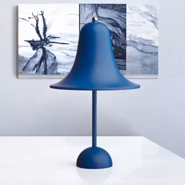 Verpan trådløs lampe, Mat blå