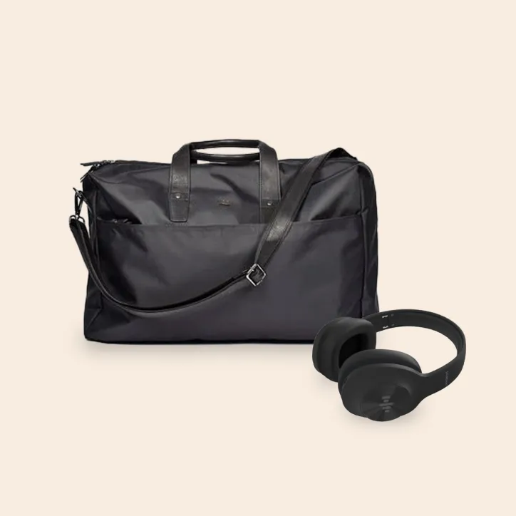 Rejsetaske og Soul høretelefoner