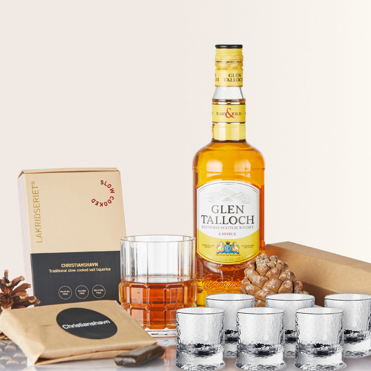 Cocoture og Co Whiskypakken med Drinksglas 30 cl 6 stk.