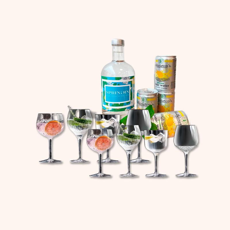 Gin og Tonic pakken med 8 glas