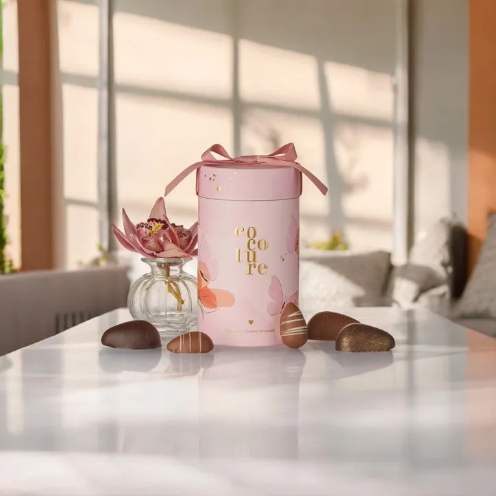 Cocoture marcipanæg i lyserødt gaverør