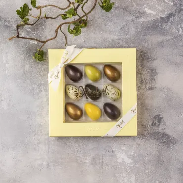 EGGCELLENT 9 fyldte chokolader smagsvarianter