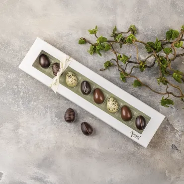 MARZIPAN EGGS 8 gaveæske med marcipanæg