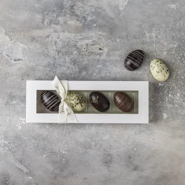 MARZIPAN EGGS 4, gaveæske med marcipanæg