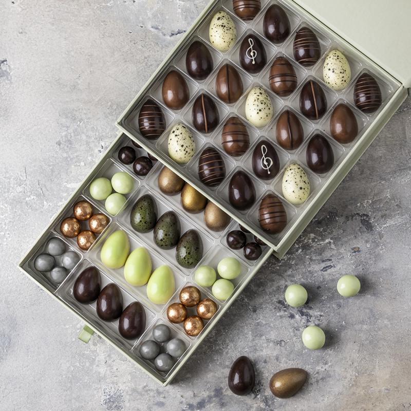 Drawer box easter skuffe fyldt med chokoladelækkerier - 1