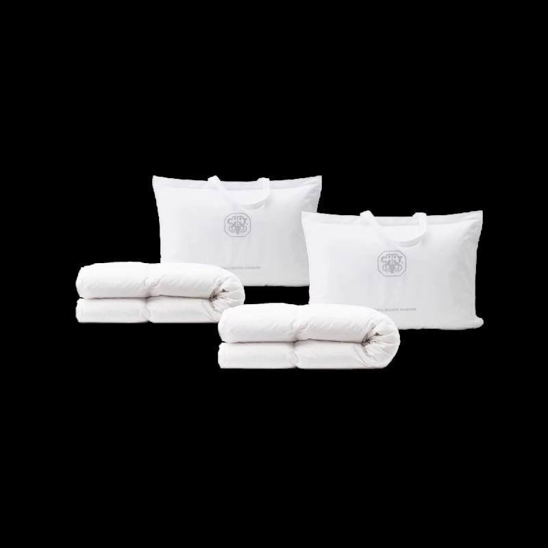 2 stk. Georg Jensen Damask Patenteret Fiberdyne 140 x 200 og 140 x 220 cm - 1