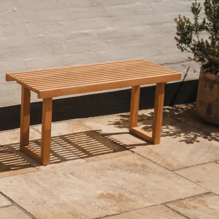 Senza bænk 90 cm i teak