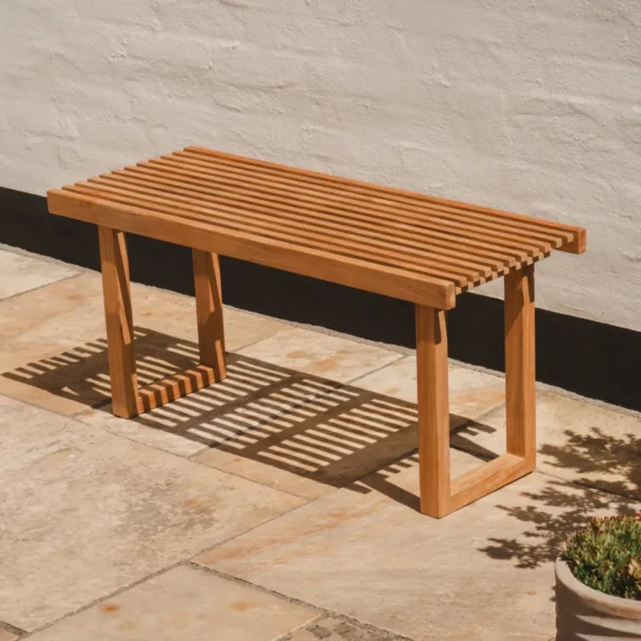 Senza bænk 90 cm i teak - 1