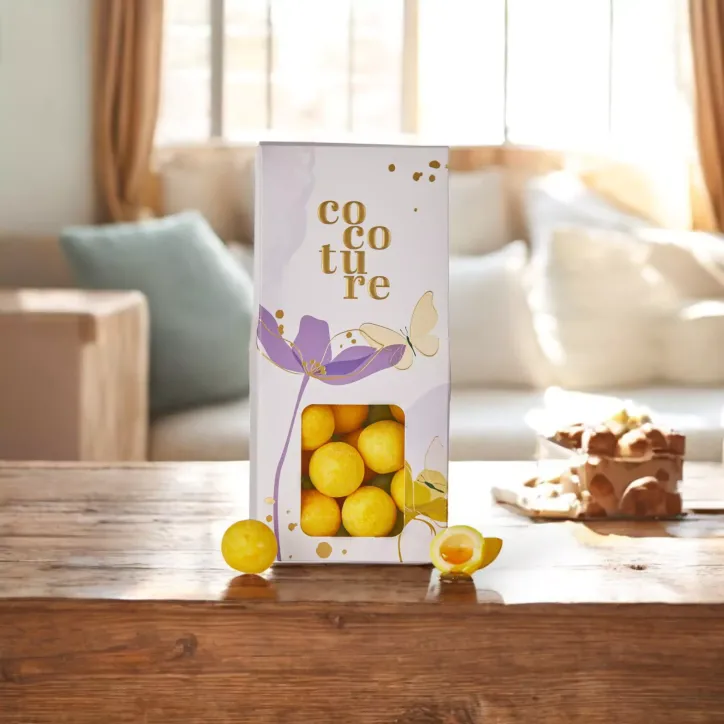 Cocoture fyldende exoticfruit i hvid chokolade