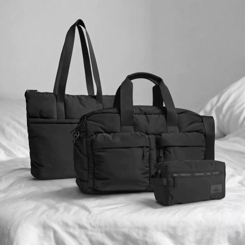 Markberg Weekendtaske, Shopper og Toilettaske i brun eller sort - 1
