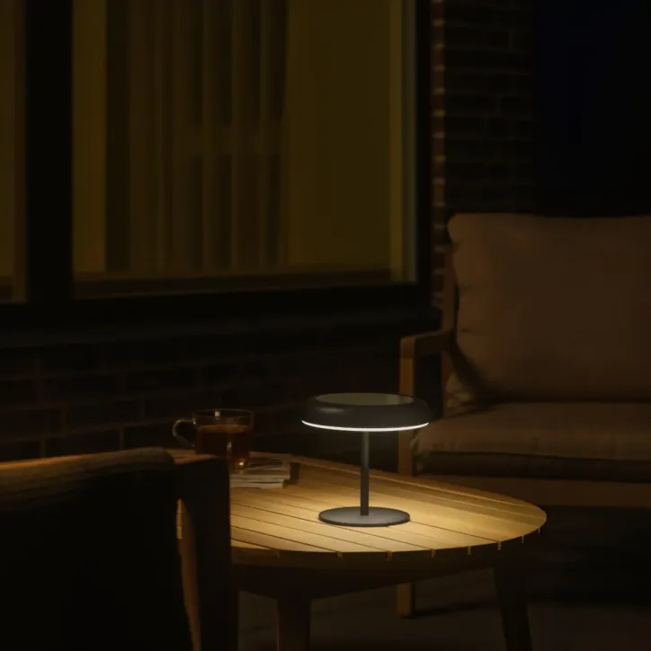 Elmer solar batterilampe sort - 2