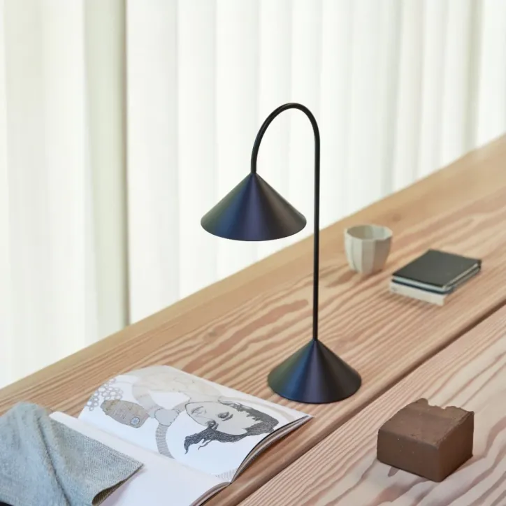 Frandsen GRASP transportabel bordlampe i mat sort 47 cm
