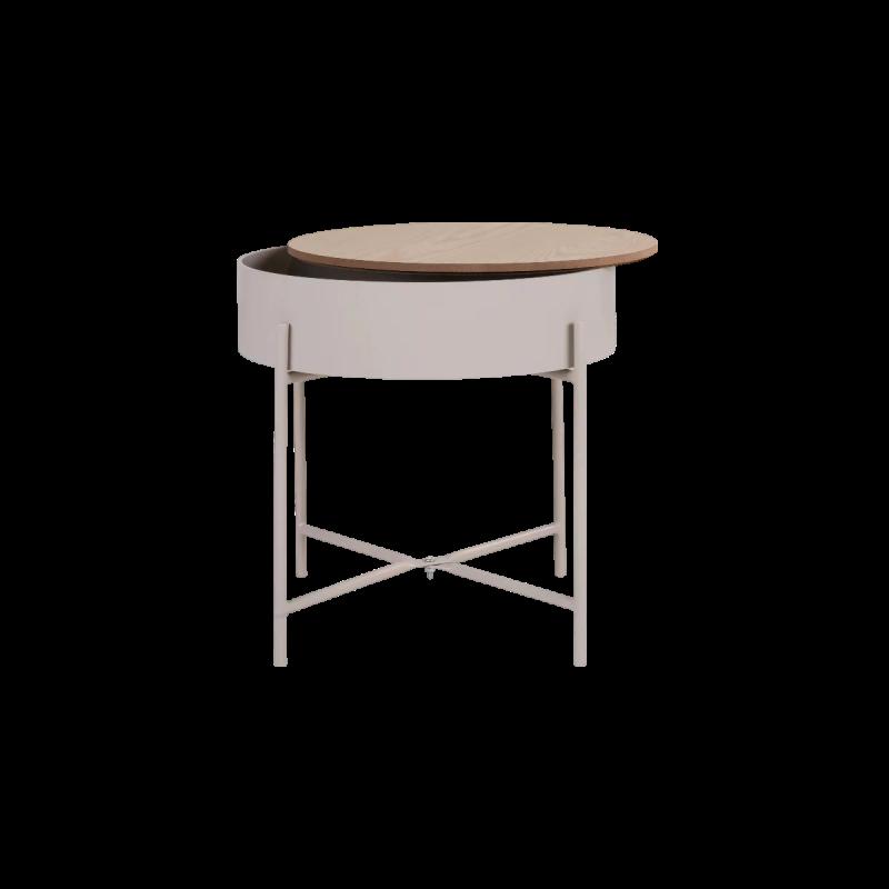 Sisco bakkebord i beige Ø40 cm - 3