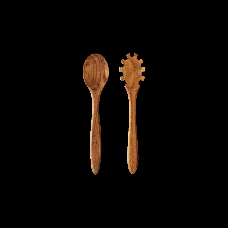 RAW teak salatsæt 2 dele - 4