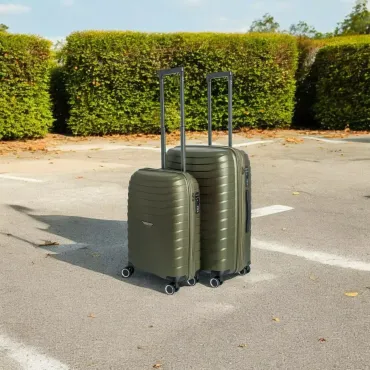 Madrid kuffertsæt i pearly green 55 & 75 cm