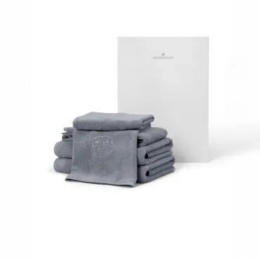 Damask håndklæder i ocean grey - Gave M