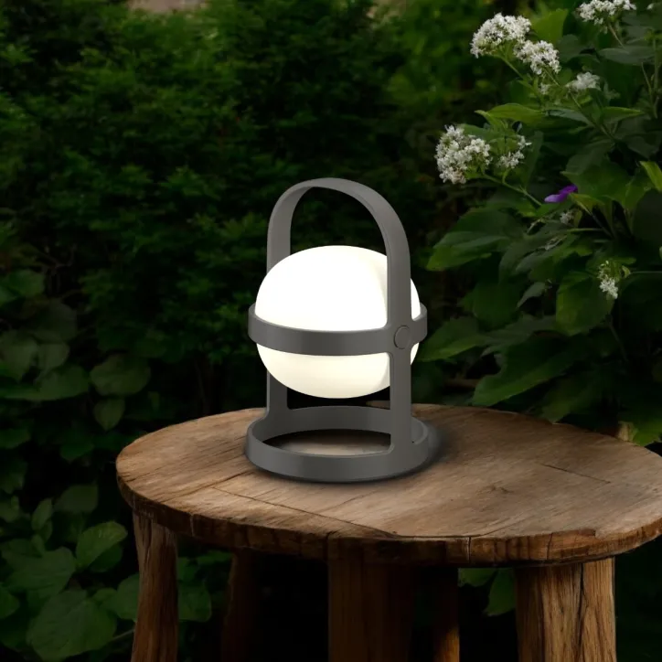 Solar sport solcellelampe i grå 18,5 cm