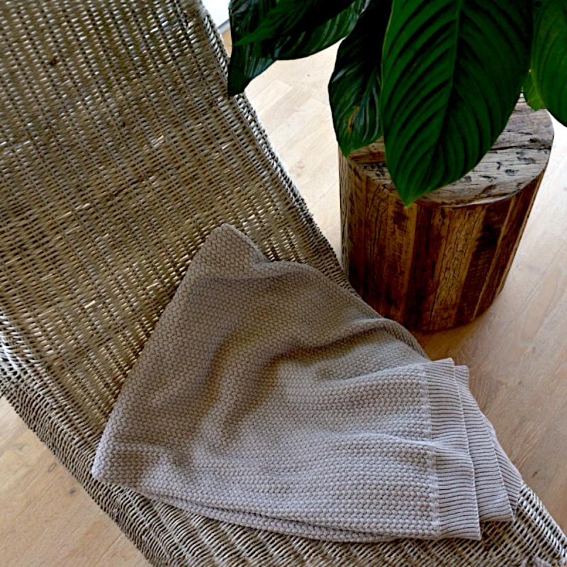 Toscana Plaid 120x180 cm i beige - 2
