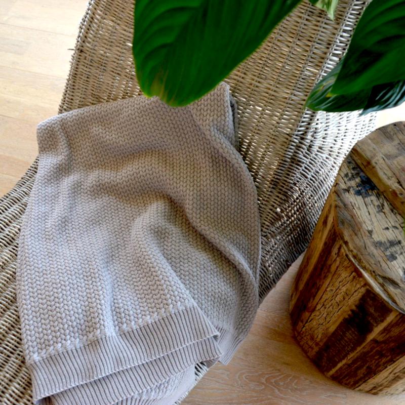 Toscana Plaid 120x180 cm i beige - 1