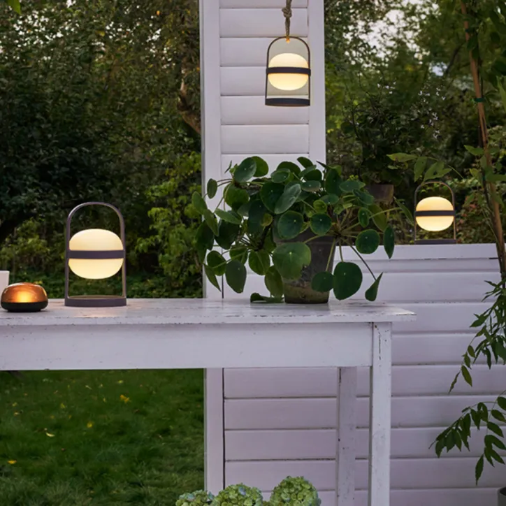 Solar solcellelamper 2 stk. 18.5 og 1 stk. 25 cm