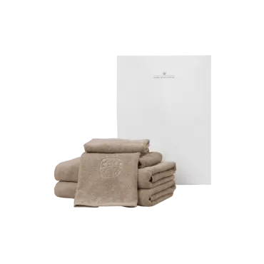 Damask håndklæder i Light Oak - Gave S