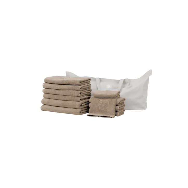 Damask Håndklædepakke Gave XXL – Light Oak