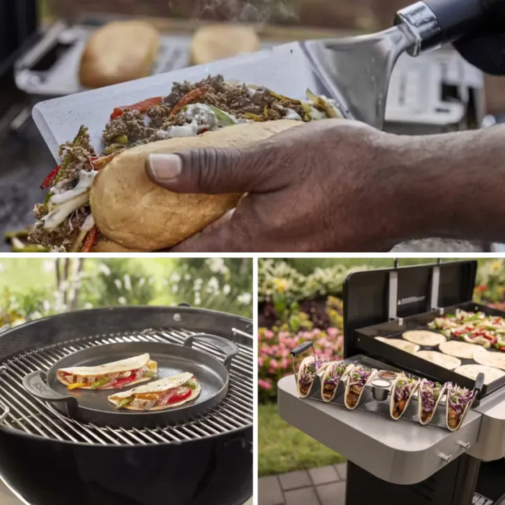 Weber Tacoholder, Stegepande og Palet