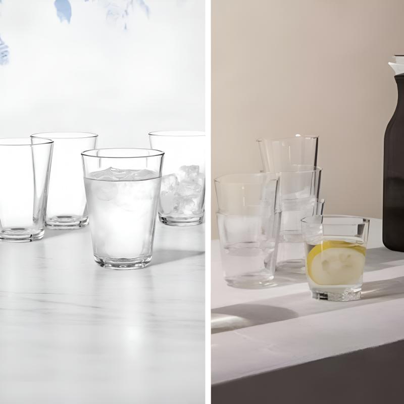 Drikkeglas med 12 stk. 25 cl. og 8 stk. 38 cl