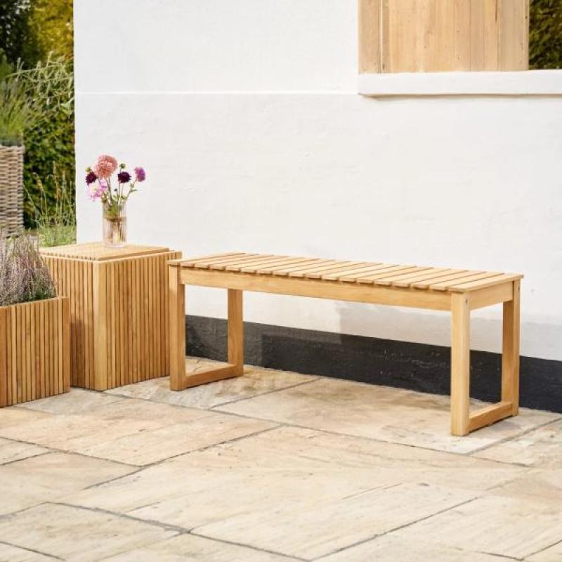 Noble Langelinie bænk i teak 110 cm - 2