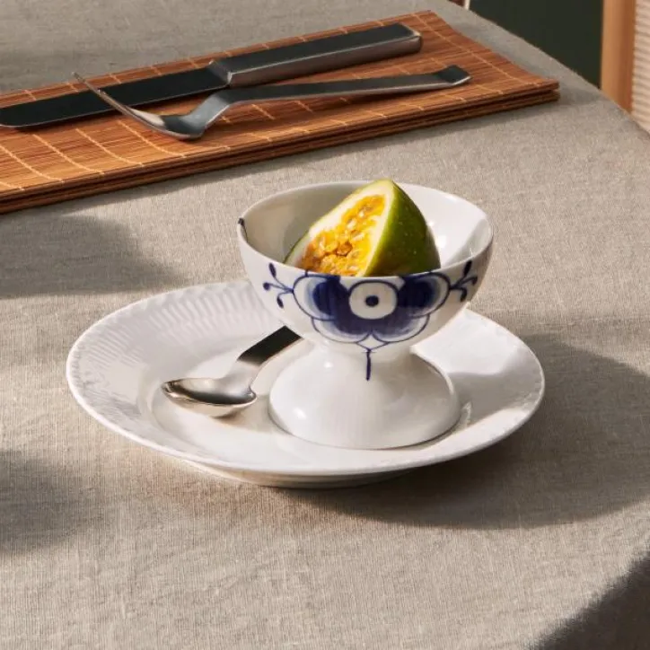 Royal Copenhagen Mega Riflet skål på fod