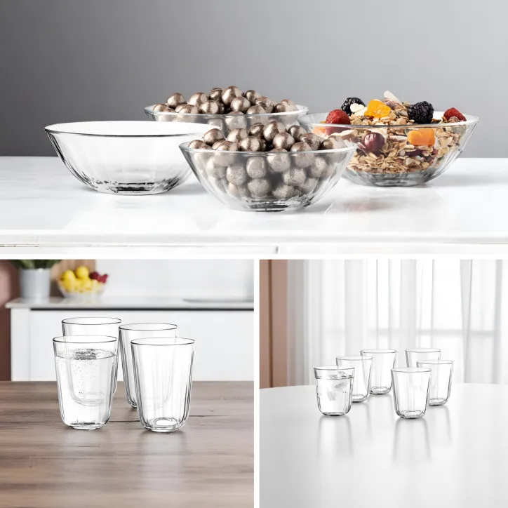 Eva Solo Facetglas 27/34 cl & Glasskåle 50 cl