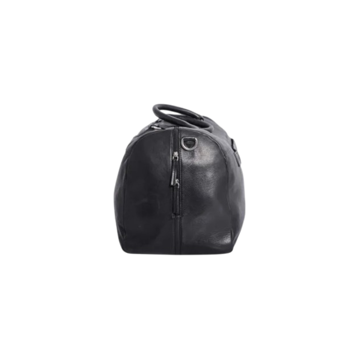 Bon Goût Sort Vintage Skind Weekendtaske 52×31×28 cm