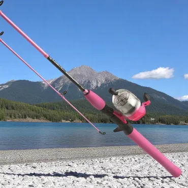 Kinetic RamaSjang børnefiskestang - pink