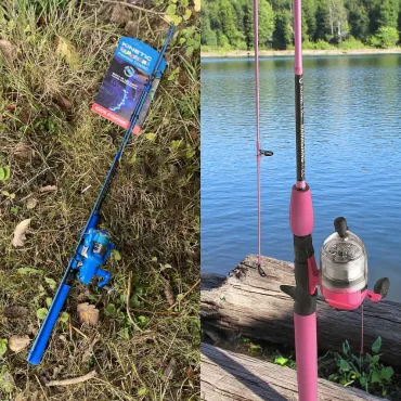 Kinetic RamaSjang børnefiskestang i blå eller pink