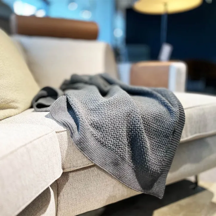 Toscana plaid i grå eller beige - 1