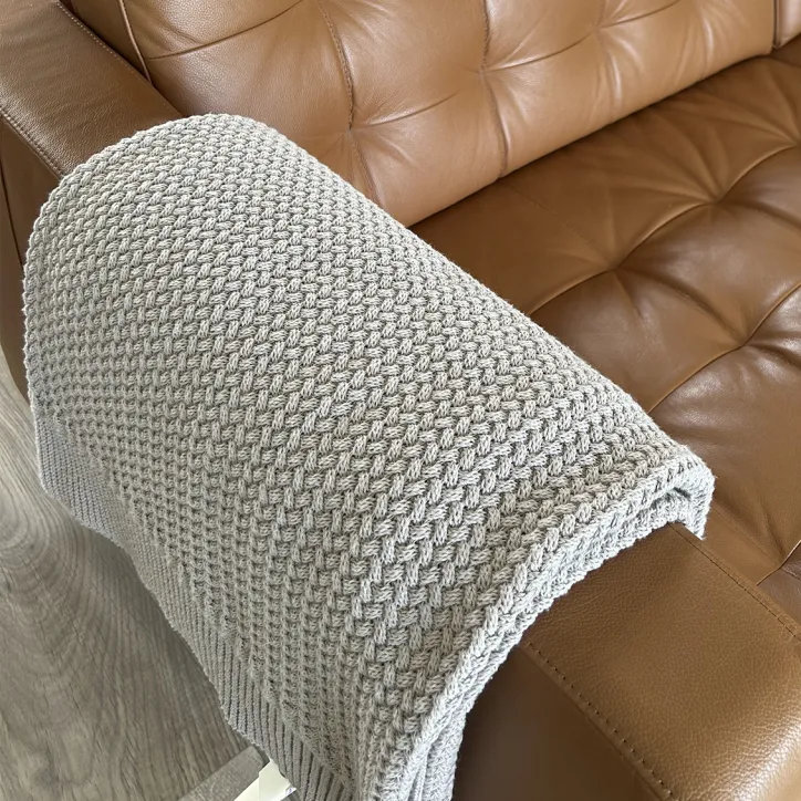 Toscana plaid i grå eller beige - 2