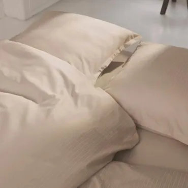  Luksuriøst Georg Jensen Damask sengetøj i sand, 140x200 cm