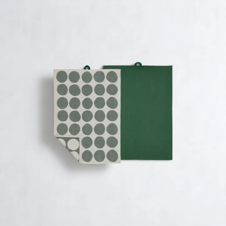 Södahl viskestykker 50×70 cm, 2 stk i Pine Green