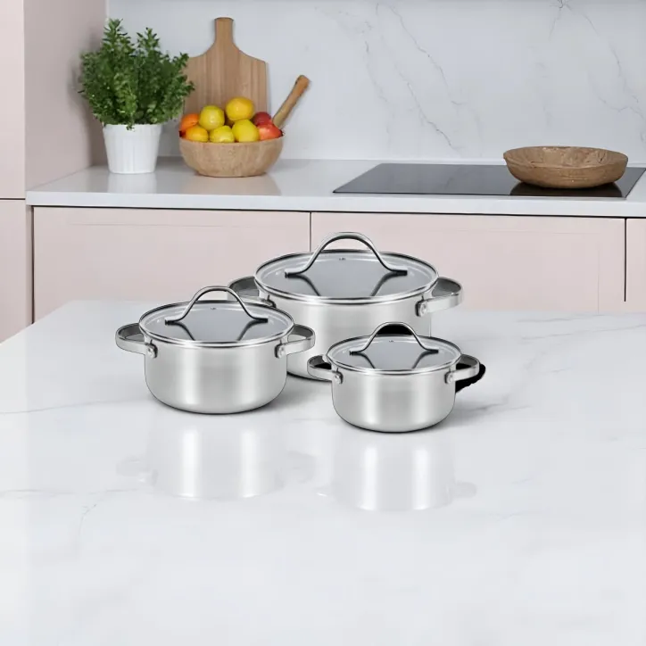 3 stk. hybrid gryder inkl. låg