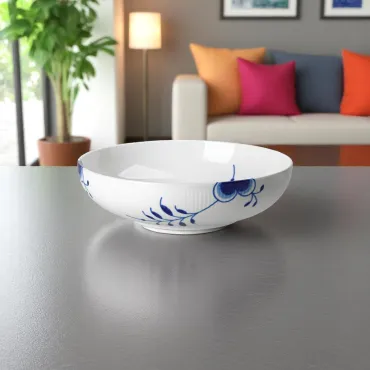 Blå Mega Riflet Skål 240 cl