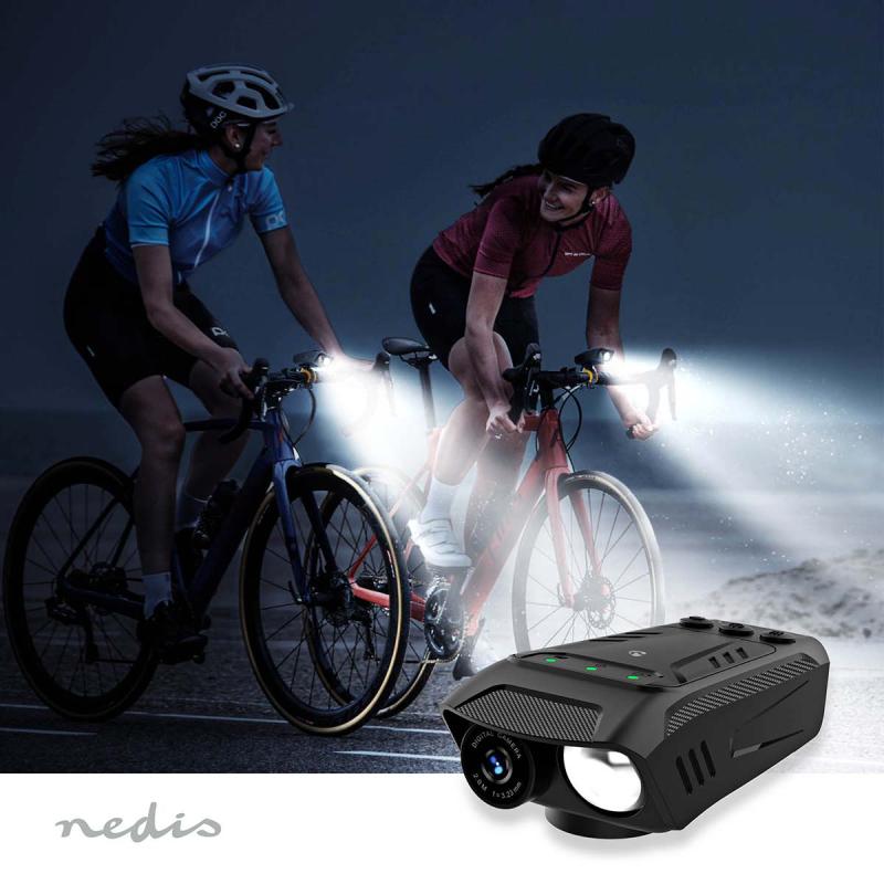 Nedis Cykelkamera med Full HD, LED-lys og horn - 2