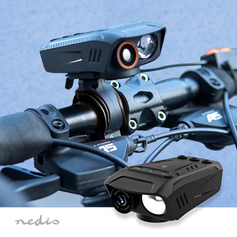 Nedis Cykelkamera med Full HD, LED-lys og horn - 3