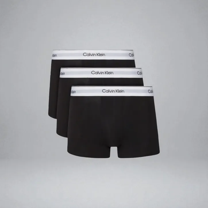 Calvin Klein Cotton Stretch Trunks 3-pak sort L