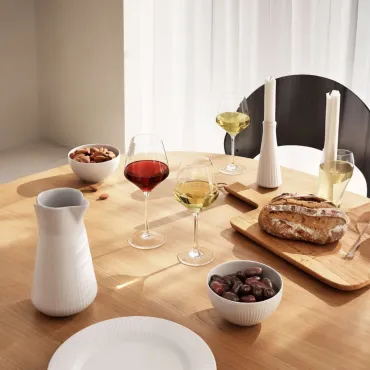 Hvidvinglas 38 cl. eller rødvinsglas 65 cl, 6 stk