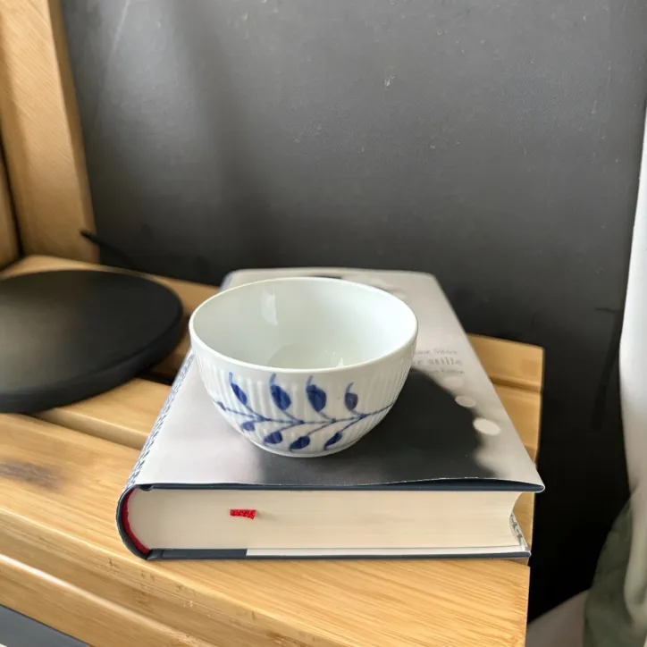 Royal Copenhagen Blå Mega Riflet Skål, 15 cl