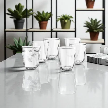 Eva Solo Glas med facetter 6 stk, 27 cl