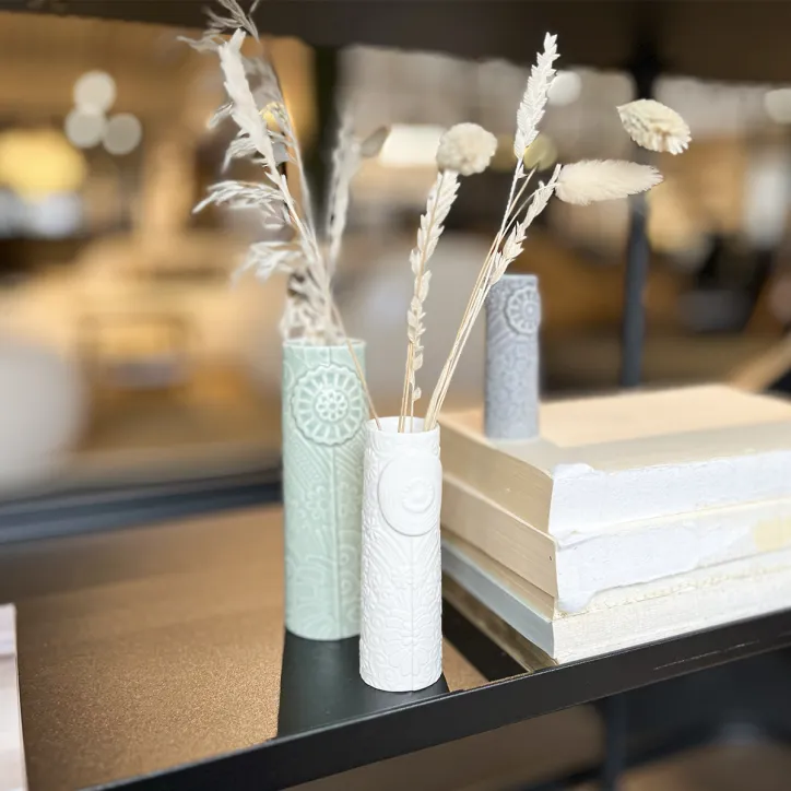 George Jensen Damask Sky sengetøj, Dottir vaser